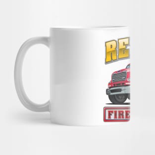 Cartoon Fire Truck Mug